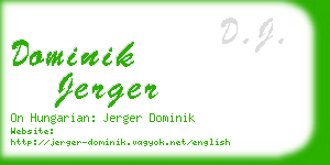 dominik jerger business card
